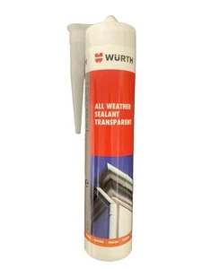 Sellador para todo tipo de clima WURTH®, 310 ml, acristalamiento, ventanas, transparente, impermeable - Imagen 1 de 1