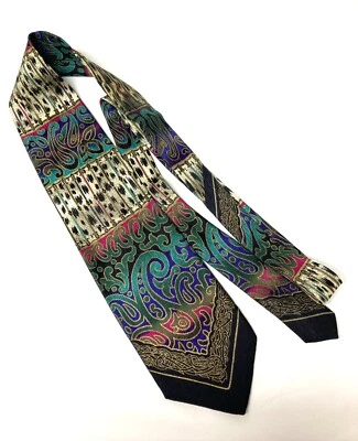  Corbata para hombre Stefano Enrici multicolor 100 % seda Italia Foto 1 de 4