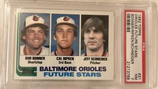 1982 Topps #21 Cal Ripken Jr. Rookie Baseball Card Orioles Future Stars PSA7 HOF