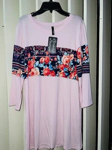 Women’s Extra Large Long Sleeve Shirt “Celeste” By: Berkley Boutique Pink NWT - Picture 1 of 8