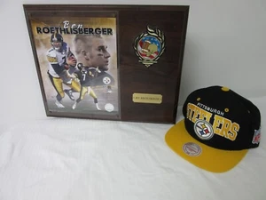 PITTSBURGH STEELERS PLAQUE AND NEW HAT NFL FOOTBALL - Picture 1 of 6