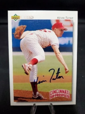 UPPER DECK MINORS KEVIN TATAR CHATTANOOGA LOOKOUTS #306 Signed/Autographed N559 - Image 1 of 4