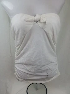 TOP DONNA RALPH LAUREN BIANCO SENZA MANICHE TUBINO SEXY DIMAGRANTE SENZA SPALLINE XL nuovo con etichette - Foto 1 di 1