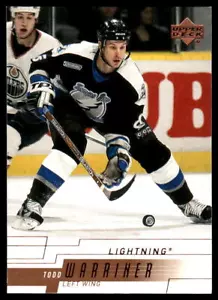 2000-01 Upper Deck #157 Todd Warriner Tampa Bay Lightning Hockey Card - Picture 1 of 2