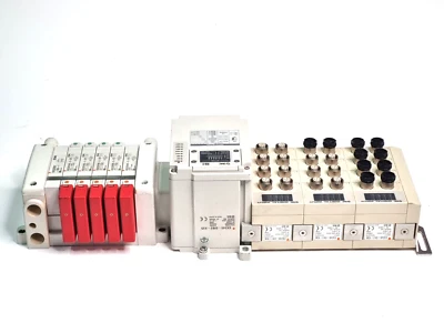 SMC EX245-SIB2-X35 3XDIGITAL INPUT MODULE 4XVQC2201NR 1XVQC2101NY - Image 1 of 4