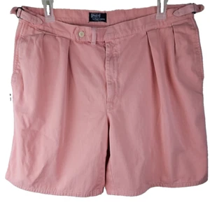 Vintage Polo Ralph Lauren Pleated Shorts Men’s 38 Made In USA Cotton pink - Picture 1 of 9