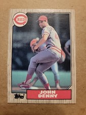 1987 Topps #644 JOHN DENNY Cincinnati Reds Baseball Card Pitcher