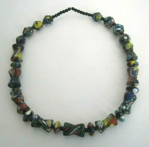 Hermoso collar vintage cadena millefiori pesado 218 gramos - Imagen 1 de 5