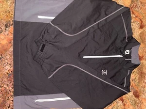 Footjoy Jacket Mens XL Black Pockets FJ Long Sleeve Full Zip Golf Windbreaker - Picture 1 of 10