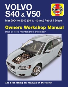 Volvo S40 & V50 Petrol & Diesel (Mar '04-'13) Haynes Repair Manual (Paperback) - Picture 1 of 10