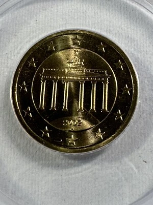 2002-A Germany 50 Cents Graded MS 65 by ANACS - Image 1 of 4