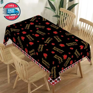 Kentucky Derby Tablecloth Churchill Downs Horse Racing Party Decoration - Picture 1 of 12