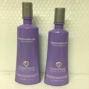 ColorProof SignatureBlonde Violet Shampoo 10.1 OZ and Conditioner 8.5 OZ Set - Picture 1 of 1