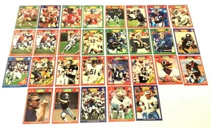 Lot of 29 1989 NFL Pro Set Football Cards Dan Marino #220 Deion Sanders #486 - Picture 1 of 12