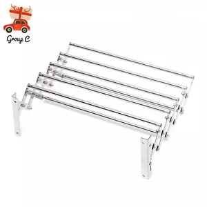 Wall Mounted Clothes Drying Rack Shelf Folding Dryer Hanger For Laundry Room - Picture 1 of 19