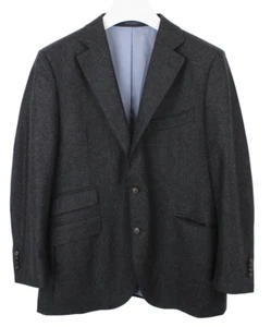 SUITSUPPLY La Spalla Blazer Men's UK 46S Flannel Wool Notch Lapel Grey - Picture 1 of 11