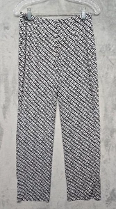 Easywear Chicos Pants Womens Sz 1 Regular Black White Gray Pull On US Small 8 - Picture 1 of 12