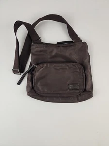 KENNETH COLE REACTION Brown Nylon Crossbody Bag with Ziparound Pocket Travel - Picture 1 of 10