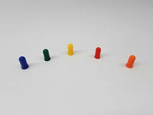 (25 qty) BLUE 3mm GM GMC Pontiac Buick Chevy Climate Radio bulb caps covers  - Picture 1 of 2