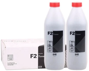 Oce F2 Toner Black 2x Bottles 1725 1750 1825 1850 1900 1925 2225 2227 2230 2235 - Picture 1 of 2