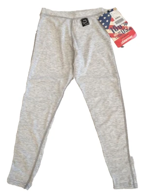 Pantalones cortos Polar Max Youth pequeños de capa base gris jaspeado mantener el calor NUEVO Foto 1 de 4