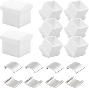 AC36-2 Ladder Rubber End Caps Fit for Werner Extension White - Picture 1 of 7