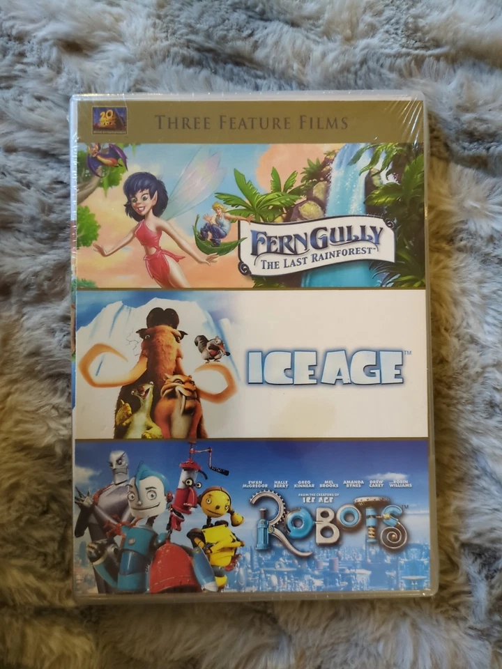 FERNGULLY / ICE AGE / ROBOTS- Triple Feature DVD BRAND NEW SEALED - Image 1 of 1