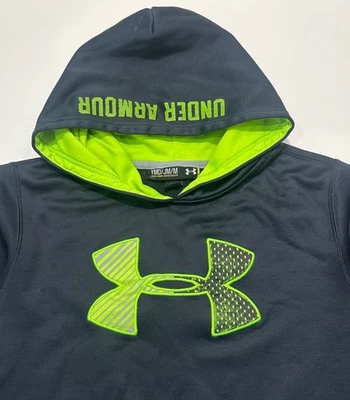 Under Armour Boy’s Storm Fleece Hoodie Black Youth Medium YMD - Image 1 of 4
