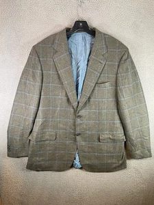 Brioni Nomentano Blazer Mens 44 US 54 EU Gray Pure Cashmere Check Tweed Designer - Picture 1 of 16