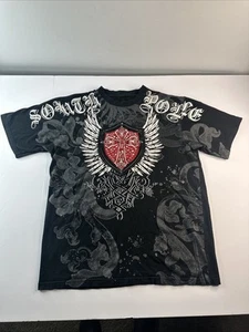 VTG Southpole Y2K T-Shirt Black Graphic Logo Hiphop Skate Urban Mens Xl - Picture 1 of 9