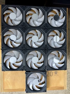 LIAN LI UNI FAN SL INFINITY 120 RGB BLACK 10x PACK Fans Bundle - Photo 1/5