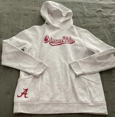 Alabama Crimson Tide Hoodie Sweatshirt Lt Gray Russell Women's Size M 8-10 - Image 1 of 4