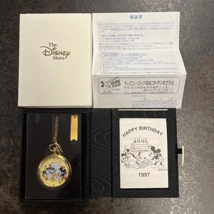 Mickey Mouse Pocket Watch 1997 358 With Serial Number - Picture 1 of 3