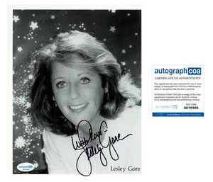 Foto firmada autógrafa de cantante Lesley Gore "You Don't Own Me" 8x10 ACOA - Imagen 1 de 3