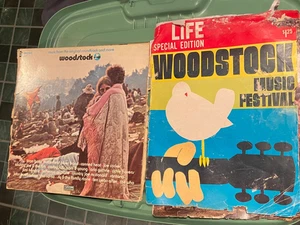 Woodstock Record Album/Life Magazine Woodstock Issue POOR Condition LOOK bshds - Imagen 1 de 24