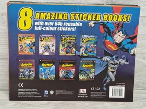 Batman Superman Reusable Sticker Activity Book Official DC Comics Pack of 8 - Picture 1 of 10