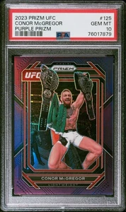 2023 Panini Prizm UFC Purple Prizm Conor McGregor #125 /149 PSA 10 - Bild 1 von 2