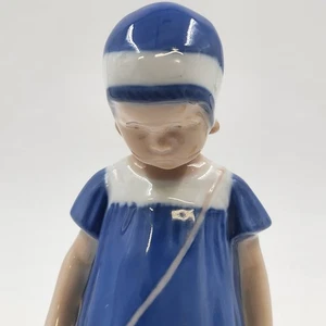 Else im blauen Kleid Porzellan Figur 1574 Royal Copenhagen Bing & Grondahl Vintage - Bild 1 von 12