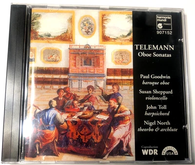 Telemann Paul Goodwin John Toll Oboe Sonatas (CD 1996 Harmonia Mundi)  NM Foto 1 de 4