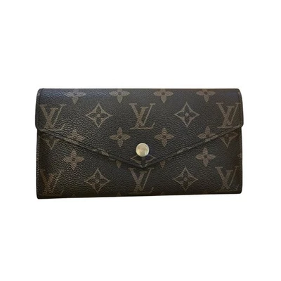 Louis Vuitton Monogram Canvas Envelope Wallet Brown Gold Hardware Authentic - Image 1 of 4