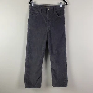 Levi's Ribcage Straight Ankle Corduroy Pants Gray Size 29 High Rise - Picture 1 of 11