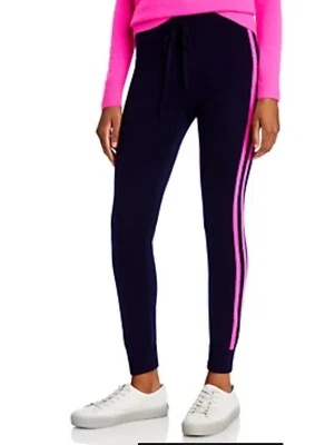 AQUA 100% Cashmere Peacoat Pink navy Jogger Pants Sz L wmns NWT$198 - Image 1 of 4