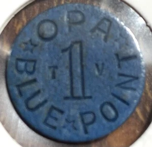 Vintage WORLD WAR 2-one (1) Blue OPA Ration Token-FREE SHIPPING! - Picture 1 of 4