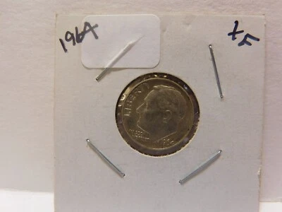 1964 Roosevelt Dime 90% Silver-Last Year of 90% Silver Content Coinage - Image 1 of 2