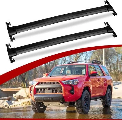 Portaequipajes de techo de aluminio para Toyota 4Runner 2010-2024 barra transversal portaequipajes de carga Foto 1 de 4