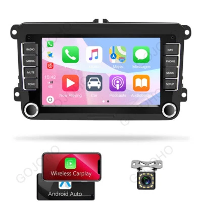 For VW Volkswagen CC Passat 7" Carplay Android 13 Car Stereo GPS Navi Radio +CAM - Image 1 of 4