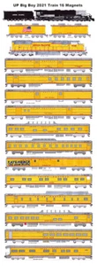 Union Pacific Big Boy #4014 2021 Train Full Set 16 Magnete Andy Fletcher - Bild 1 von 1