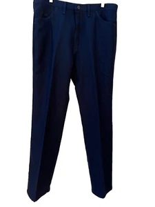 Pantalones De Colección Años 70 Nuevos Wrangler Wrancher 82NY Azul Western Poli Para Hombres 38x32 EE. UU. P18 - Imagen 1 de 10