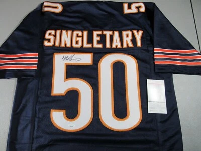 Camiseta deportiva Mike Singletary Chicago Bears autografiada personalizada estilo profesional JSA Foto 1 de 3