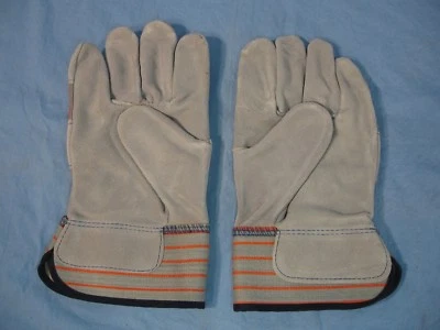 Nuevo Guante de Trabajo Doble Palma de Cuero Dividido Talla Grande Foto 1 de 4